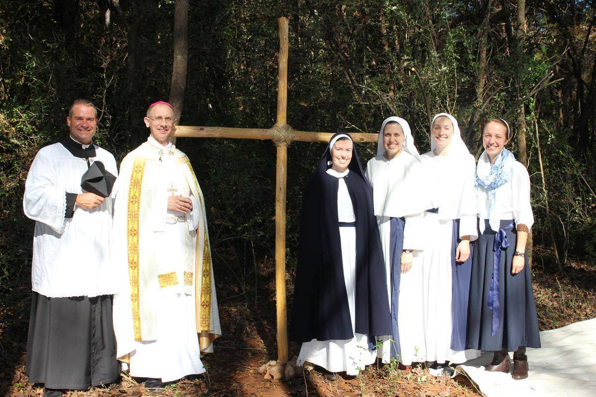 Blessing the ground where the St. Joseph College Seminary was built
