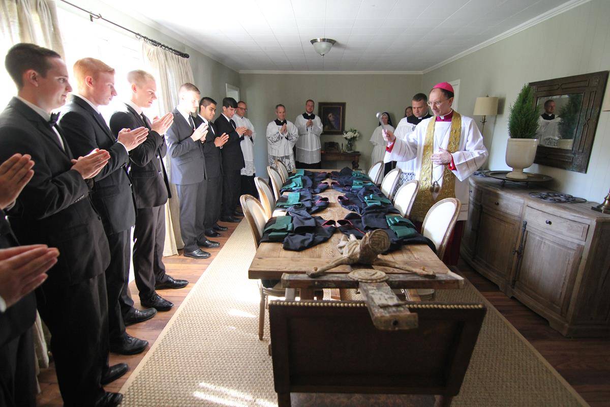 Blessing St. Joseph College seminarian cassocks 2016