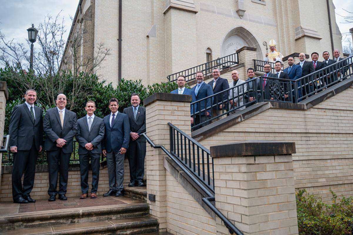 Bishop Jugis with the permenant deacons in 2024