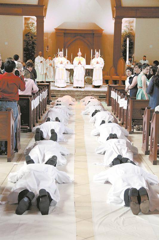 Ordination of permanent deacons at St Mark Church in 2014