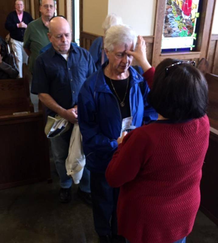 Ash Wednesday Mass at St. Francis of Assisi in Jefferson.