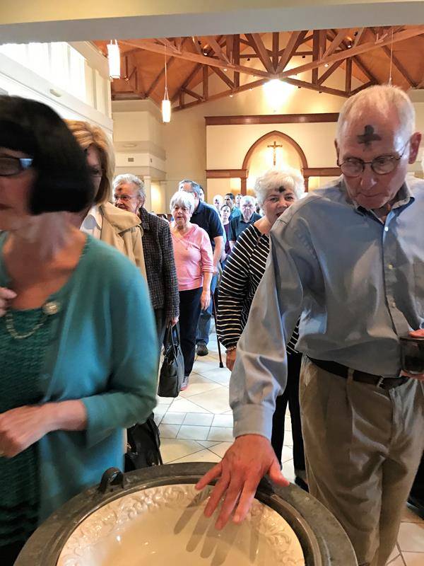 Ash Wednesday at St. Mark Church