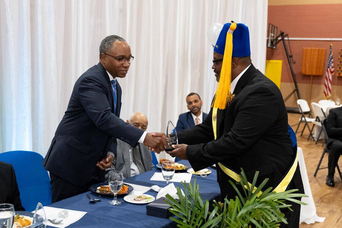 Mecklenburg County’s District Attorney Spencer Merriweather III received the Law Enforcement Award for Courage