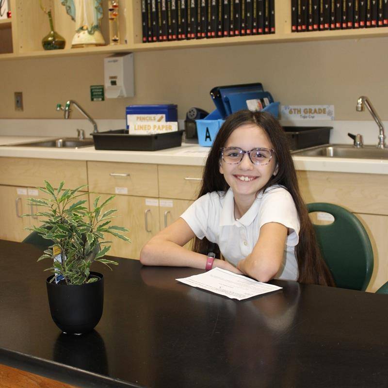 Middle school students at St. Leo in Winston-Salem are ready for the new school year. 