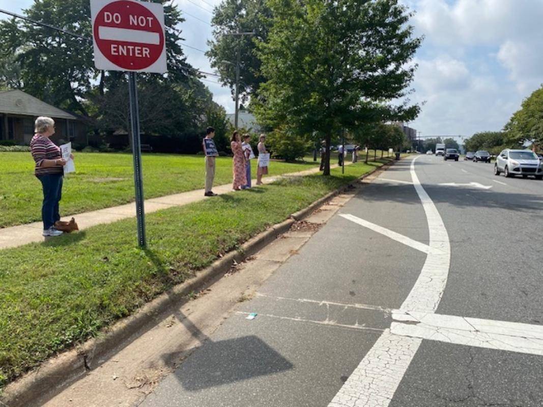 Life Chain at St. Thomas Aquinas in Charlotte.