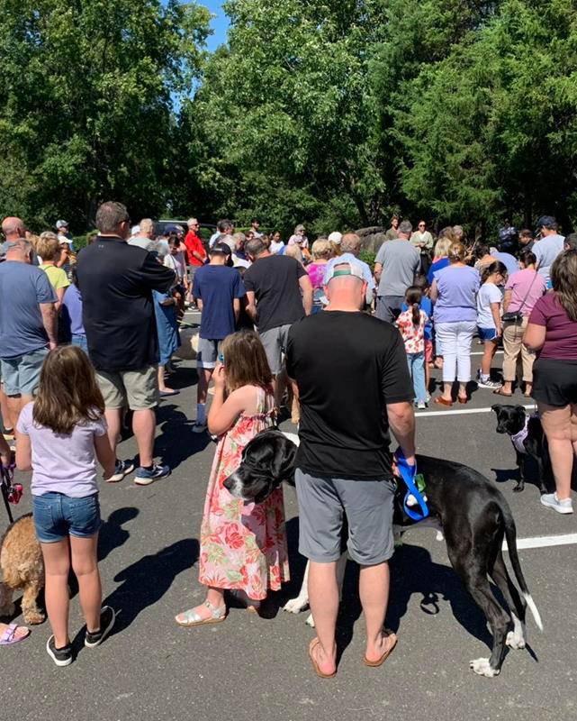 Pets blessed at St. Matthew Church in Charlotte.