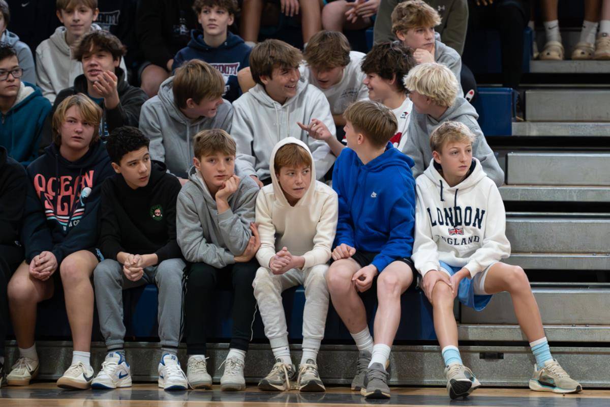 The final day of Catholic Schools Week at Holy Trinity Middle School started with some friendly competition in the gymnasium. Holy Trinity students and staff took to the court for several friendly games of dodgeball.