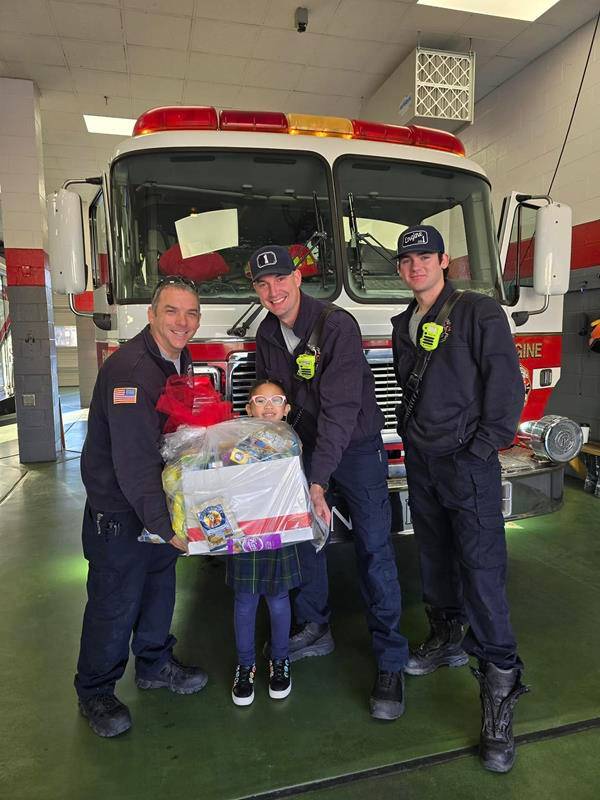 Baskets were delivered to fire stations, the police station, post offices, the hospital, Pennybyrn and the library.