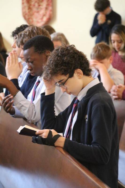 St. Pius X students celebrated Vocations Day on Tuesday by attending a special Catholic Schools Week children’s Mass. 