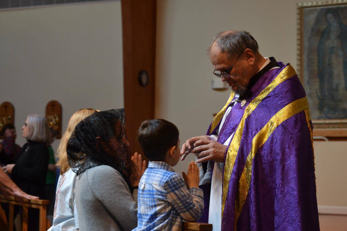 Ash Wednesday services were held at Holy Cross Church in Kernersville.