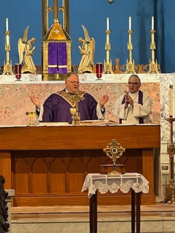 Father Benjamin Roberts, pastor of Our Lady of Lourdes Parish in Monroe, led a three-day pilgrimage to the National Shrine of St. Dymphna in Massillon, Ohio.