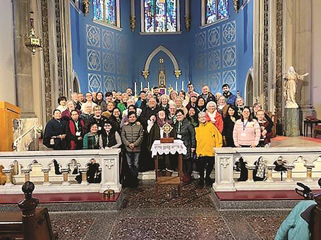 Father Benjamin Roberts, pastor of Our Lady of Lourdes Parish in Monroe, led a three-day pilgrimage to the National Shrine of St. Dymphna in Massillon, Ohio.