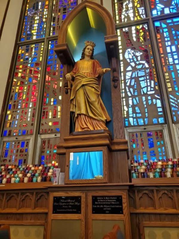 Father Benjamin Roberts, pastor of Our Lady of Lourdes Parish in Monroe, led a three-day pilgrimage to the National Shrine of St. Dymphna in Massillon, Ohio.