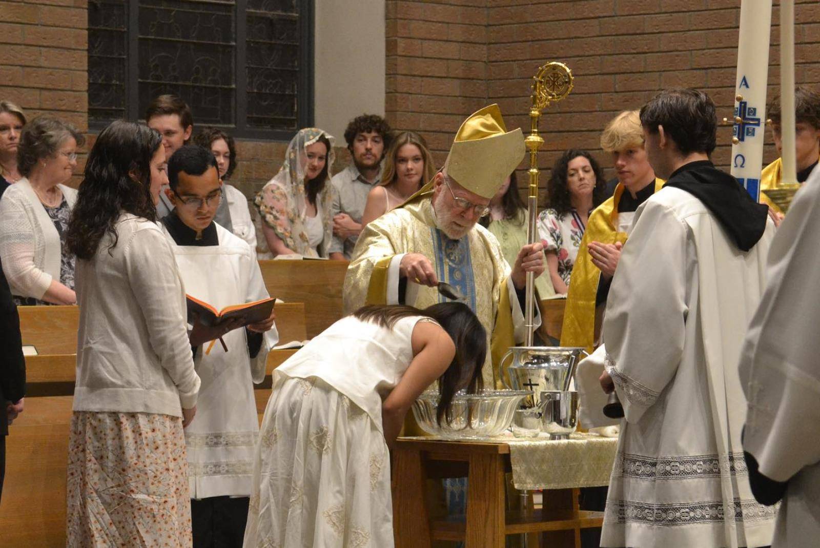 Entering the Church at Belmont Abbey