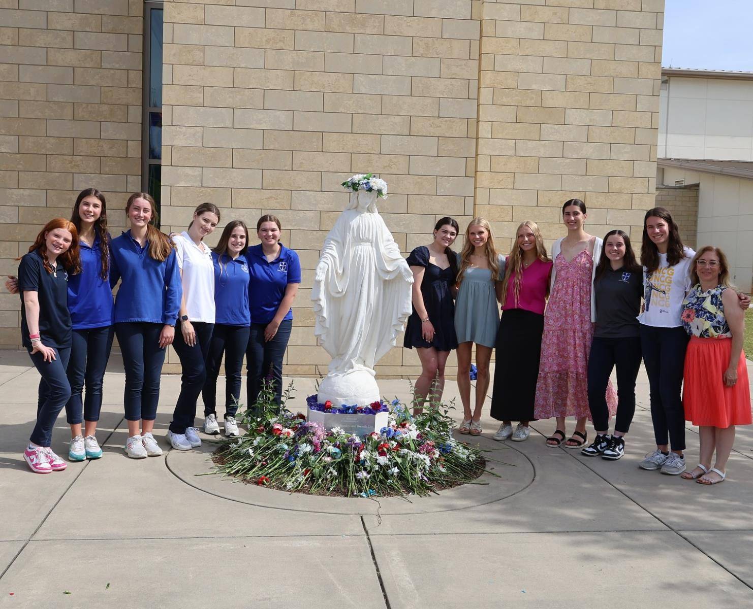 The Christ the King High School community gathered in faith and unity for a beautiful May Crowning procession and all-school Mass in honor of Our Blessed Mother, Mary.