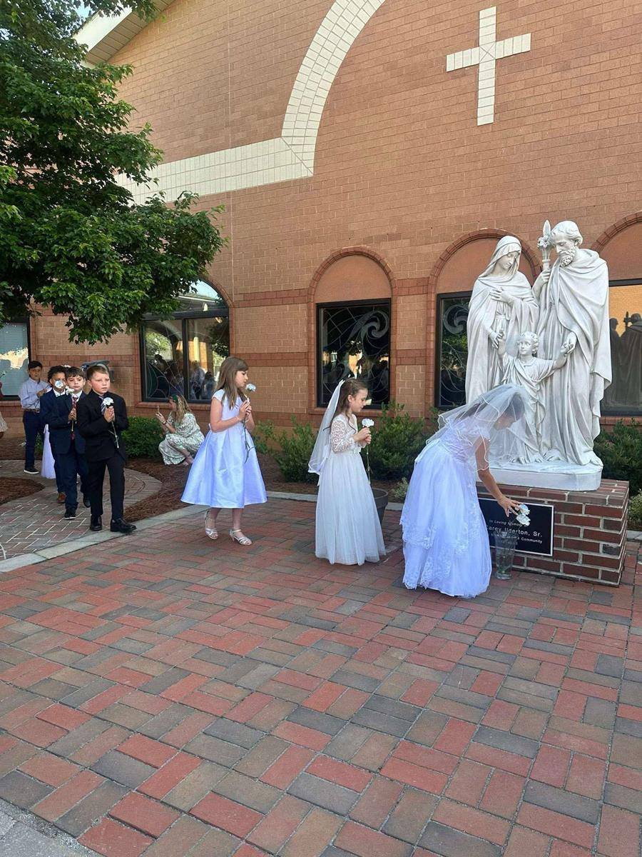 Immaculate Heart of Mary School in High Point honored our Holy Mother, Mary, with our May Crowning on May 7.