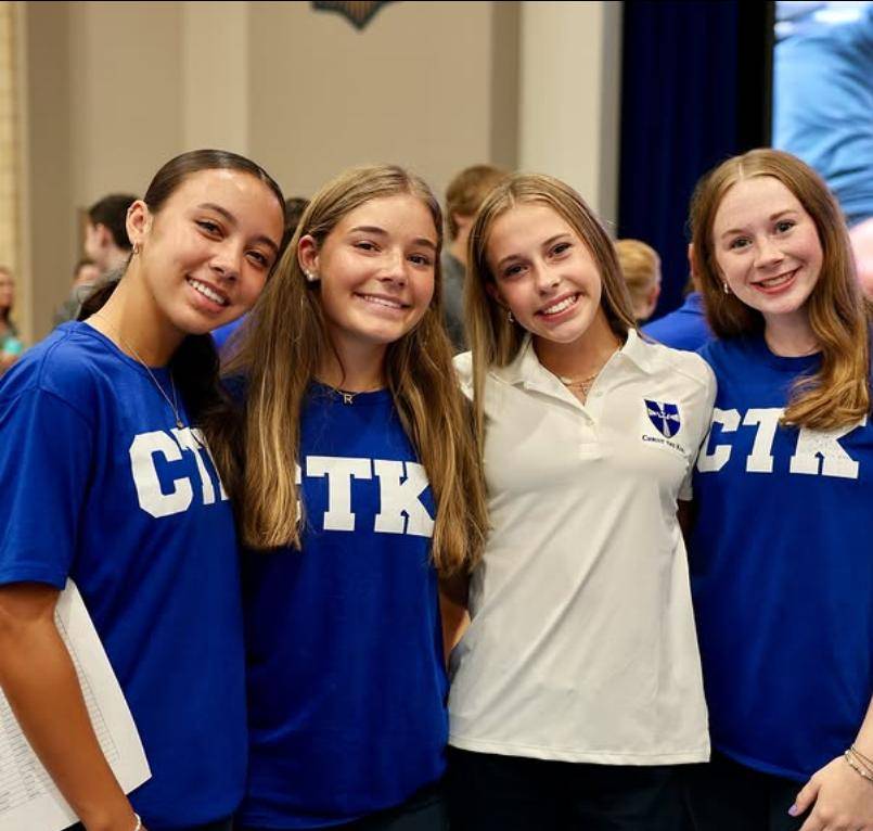 New Christ the King students were welcomed to the school during orientation. 