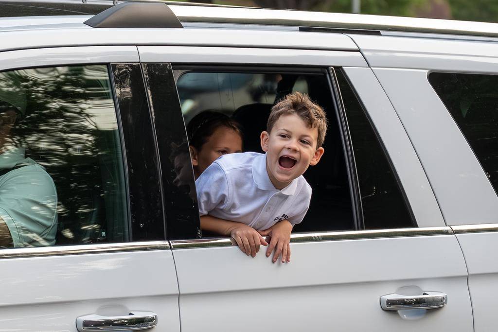 Students head back to school at St. Gabriel School in Charlotte. _0279 (Copy)