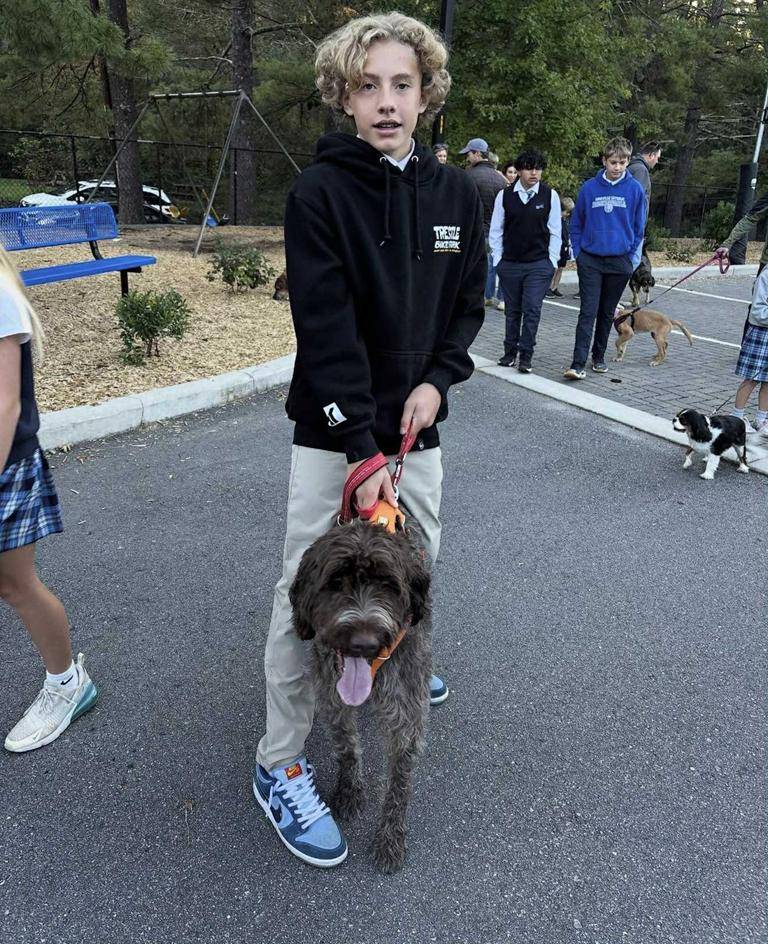 Students at Asheville Catholic celebrated St. Francis’ Feast Day Oct. 3 with a Blessing of the Pets event. Deacon Mike gave the furry friends a blessing and prayer. 