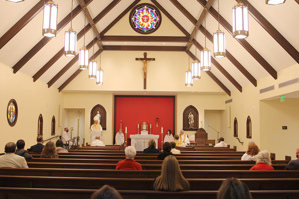 Holy Family Parish celebrates new chapel, Catholic cemetery blessing