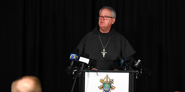 Diocese welcomes bishop-elect at press conference