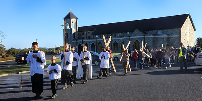 Bearing their crosses in faith