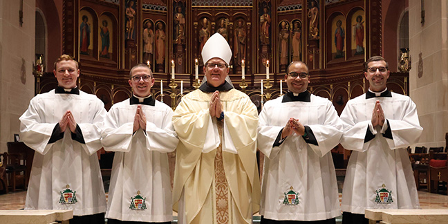 Four Charlotte seminarians instituted as acolytes