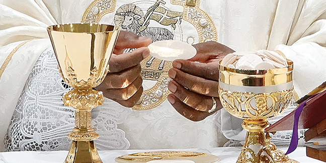 The Eucharist: Offered to God, for us