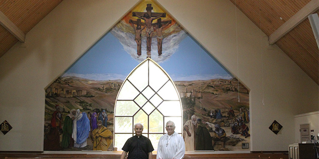 St. Aloysius Church unveils Crucifixion mural 