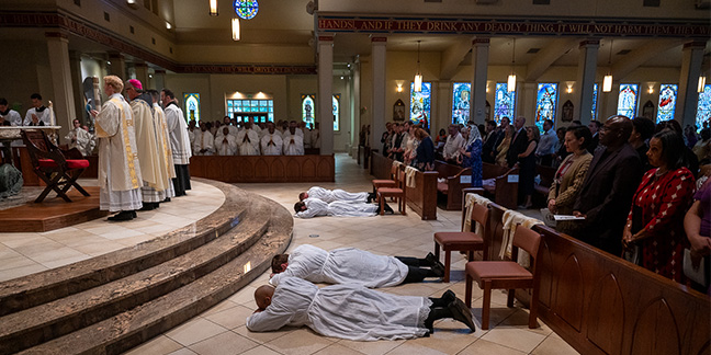 Four men ordained deacons