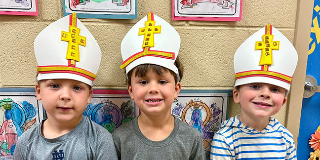 Catholic students take in the historic moment