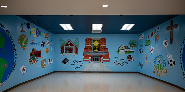 New mural brings to life the mission of St. Matthew School 