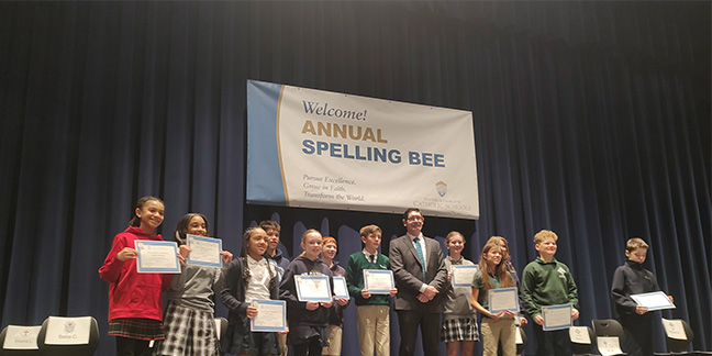 Students square off at spelling bee