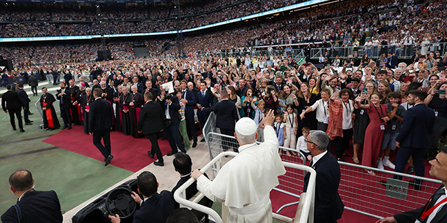 Pope Leo scores with 80,000 Spanish Catholics in Real Madrid soccer stadium
