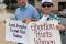 Parishioners from Our Lady of Grace and St. Pius X parishes in Greensboro were joined by the Knights of Columbus and Boy Scouts  to stand up for life in their city.